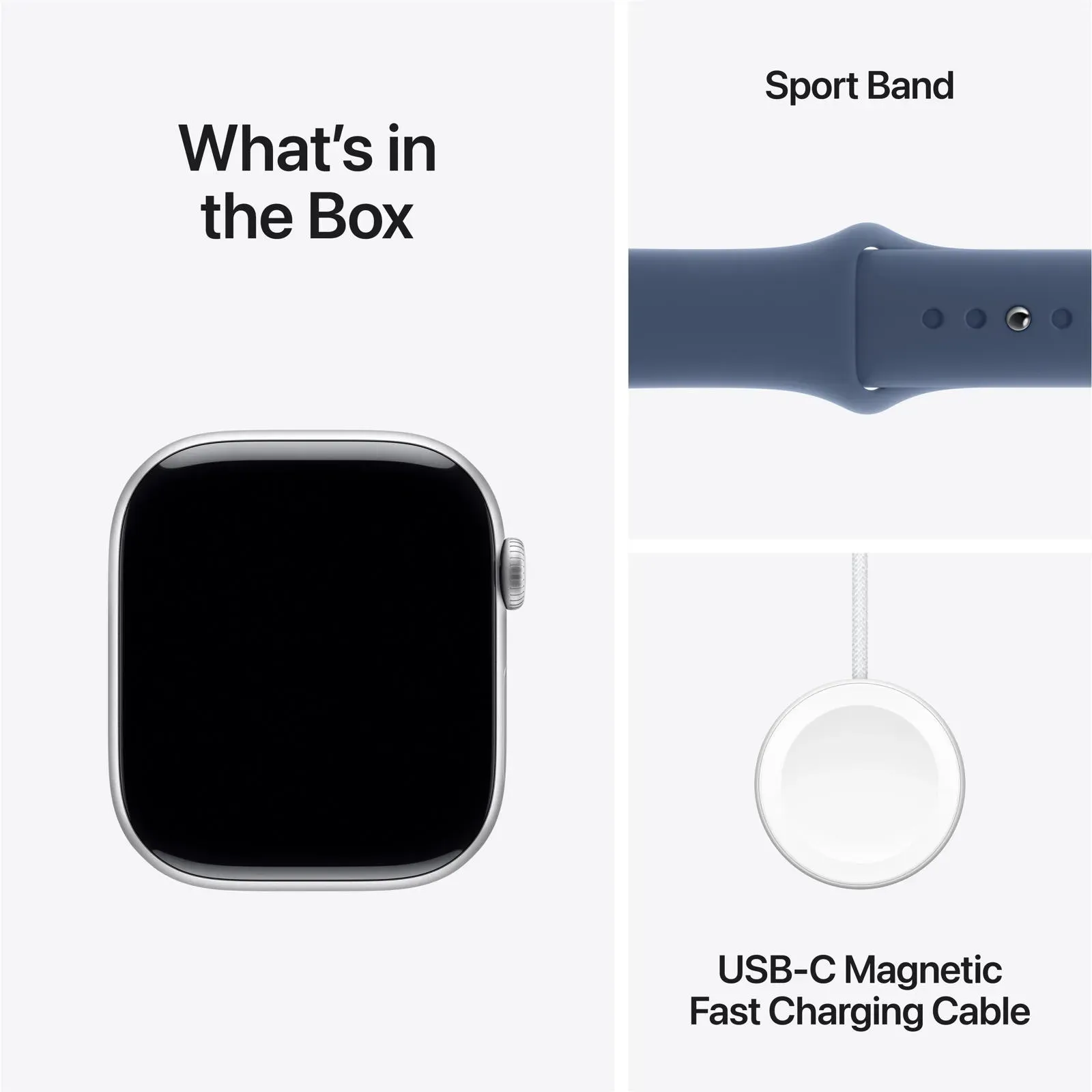 Apple Watch 10 46mm GPS+4G Alu Sport M/L Silver/Denim