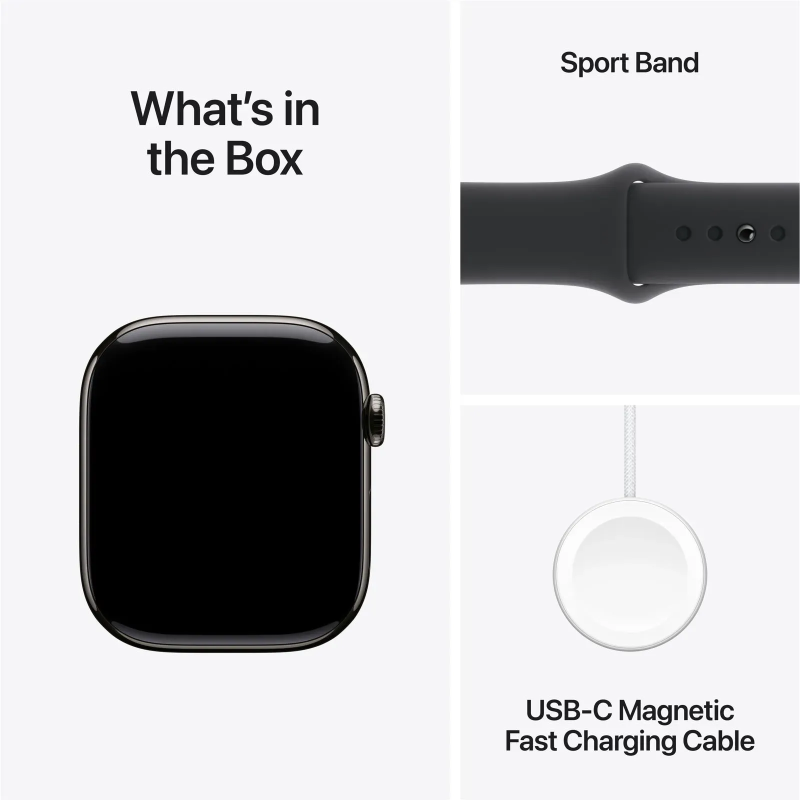 Apple Watch 10 46mm GPS Slate Sport M/L Titanium