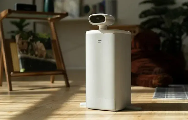 Inteligentna niania dla zwierzat z dozownikiem karmy, laserem i kamera 360 HD HHOLove O Sitter Wi-Fi-1