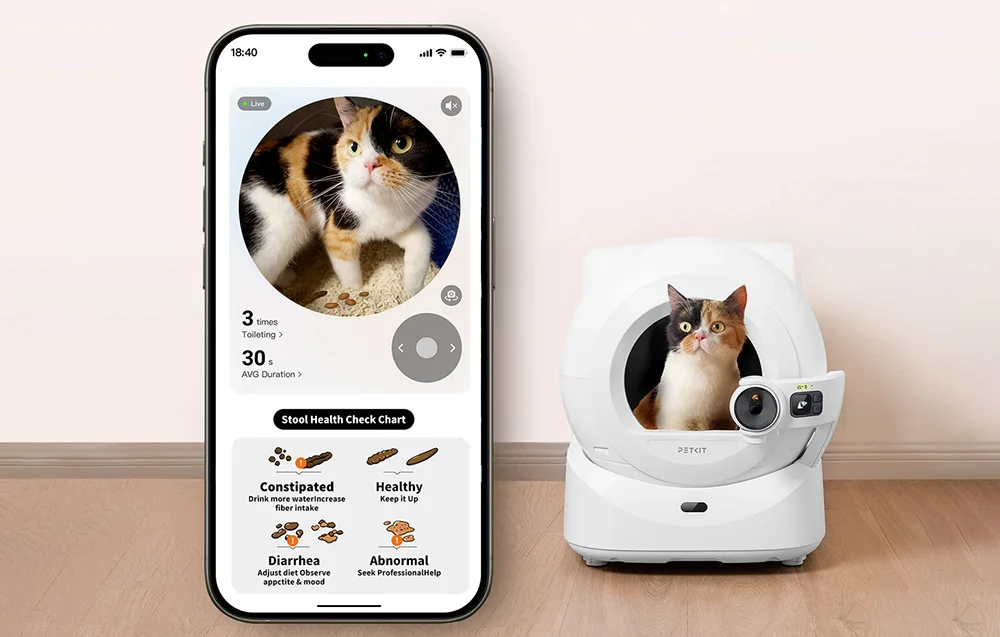 Inteligentna samoczyszcząca kuweta dla kota PetKit Purbot ULTRA z kamerą AI 