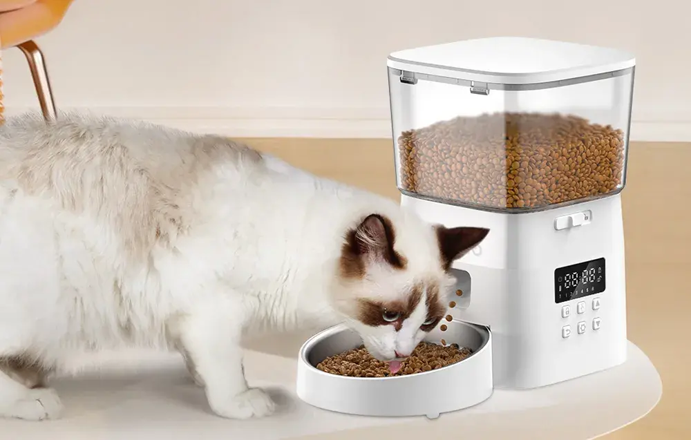 Inteligentny dozownik karmy Rojeco 2L Pet Feeder Button Version