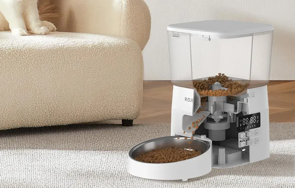 Inteligentny dozownik karmy Rojeco 2L Pet Feeder Button Version